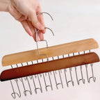 OrganizingLine: Stainless Steel & Wood Hanger – sturdy, rotatable & versatile for accessories & clothing
