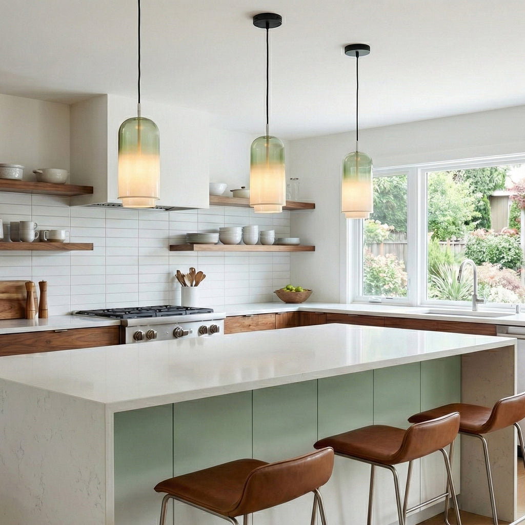 Oria Hand-Blown Gradient Glass Pendant Lamp