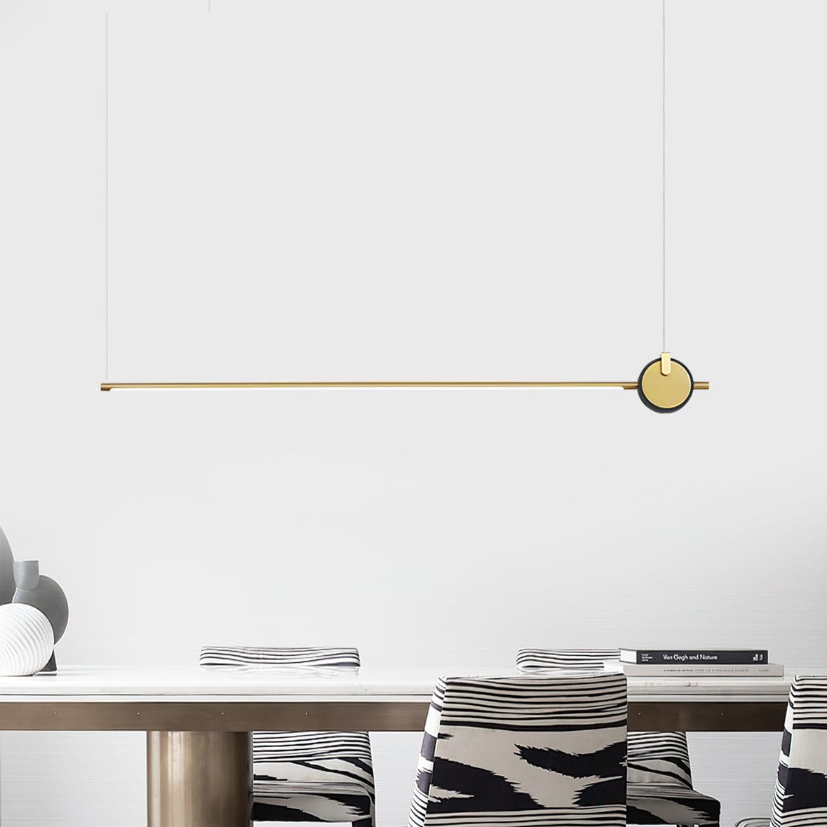 Modern Orion Minimalist Strip Chandelier