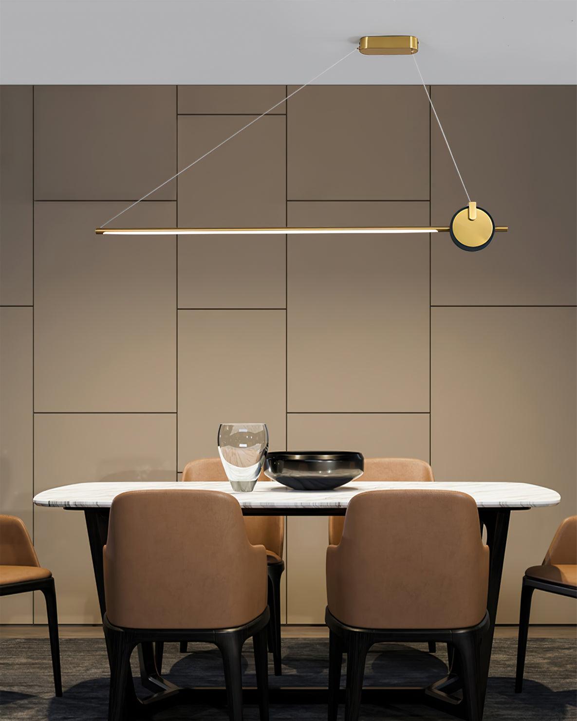 Modern Orion Minimalist Strip Chandelier