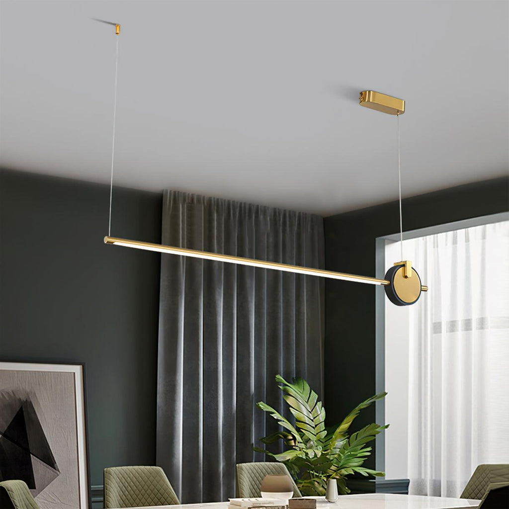 Modern Orion Minimalist Strip Chandelier