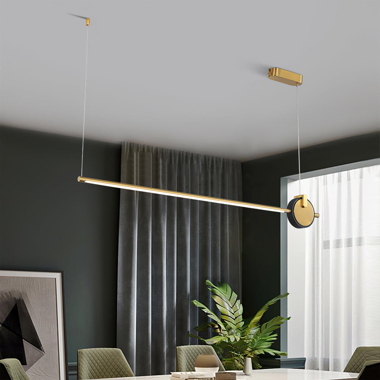 Modern Orion Minimalist Strip Chandelier