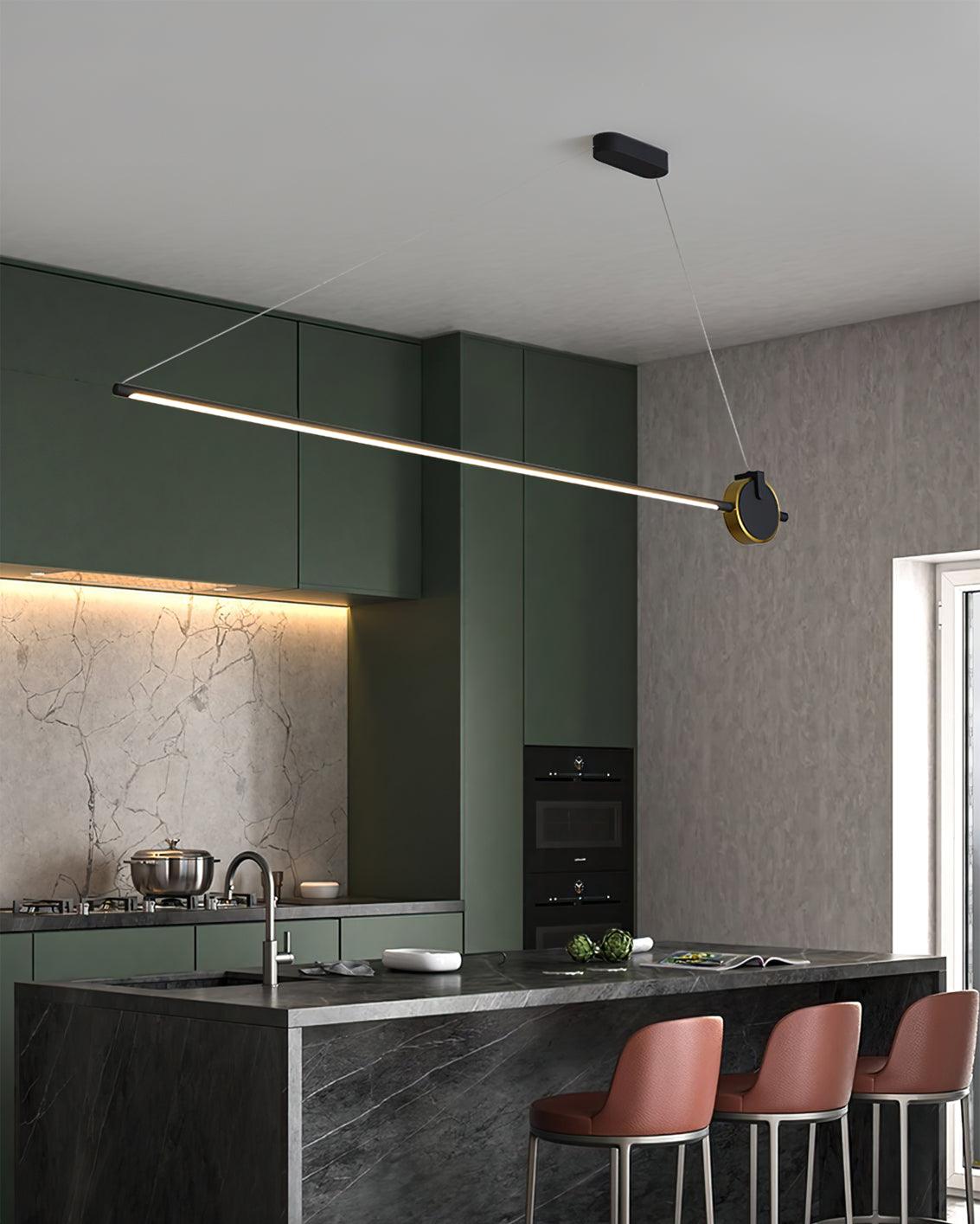 Modern Orion Minimalist Strip Chandelier