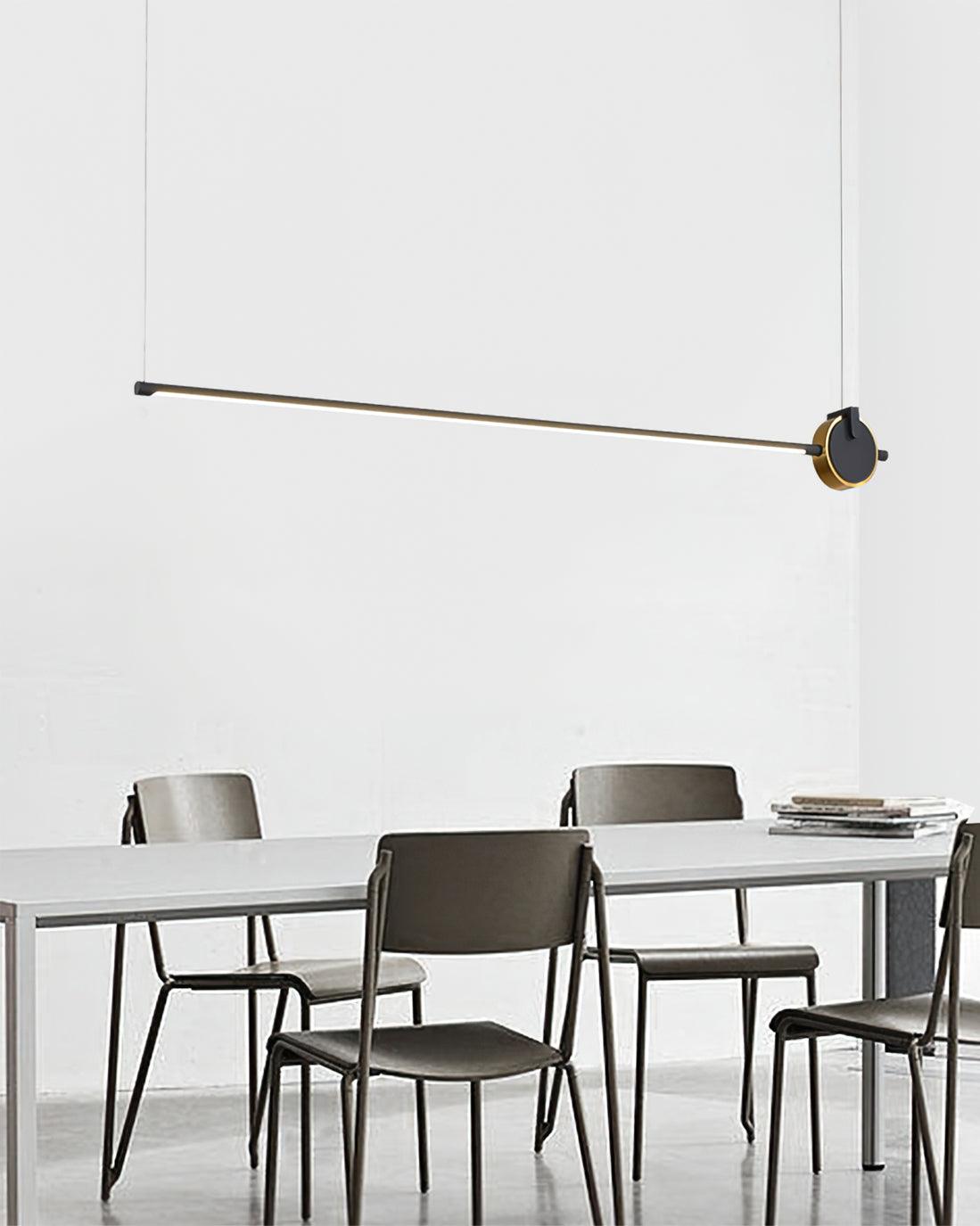 Modern Orion Minimalist Strip Chandelier