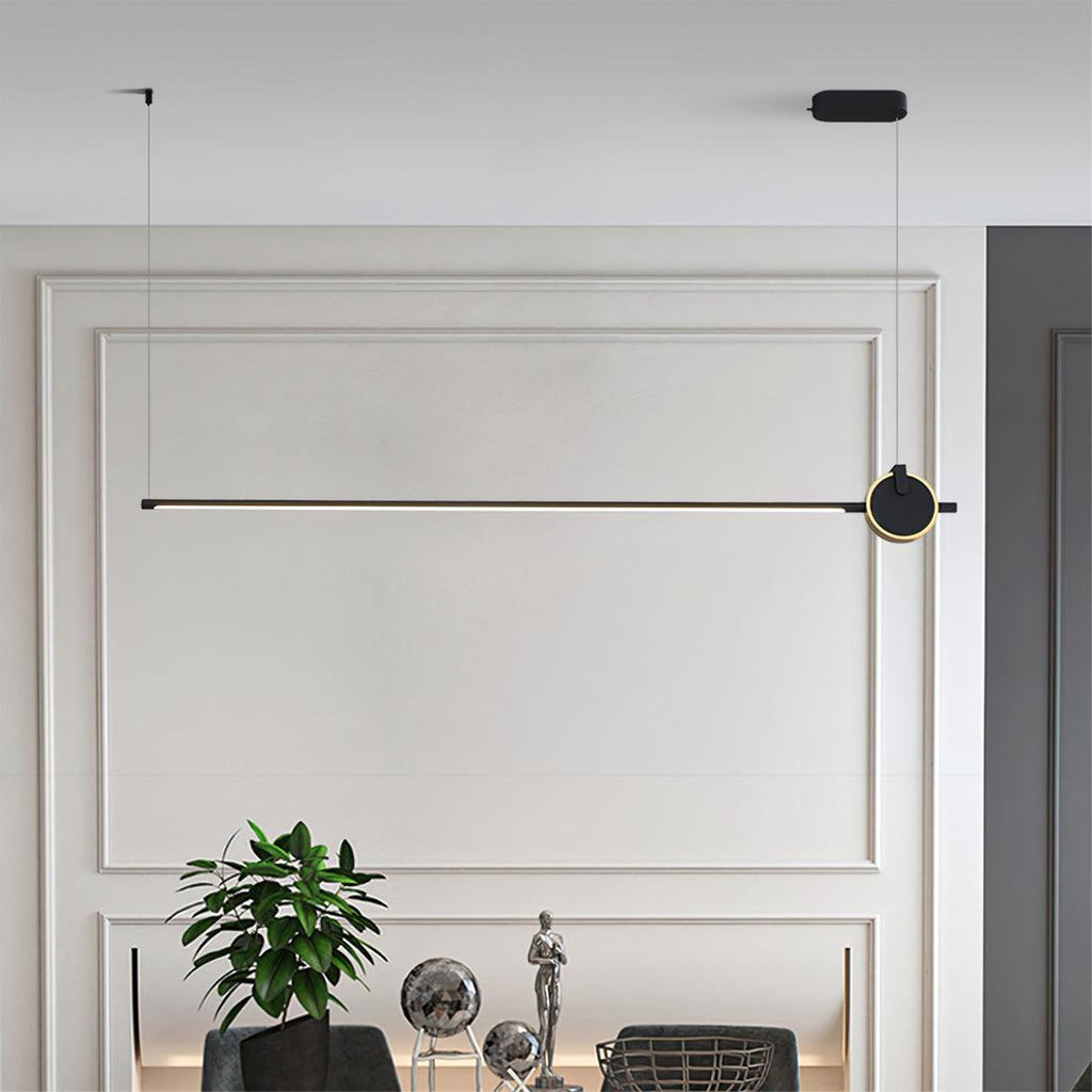 Modern Orion Minimalist Strip Chandelier