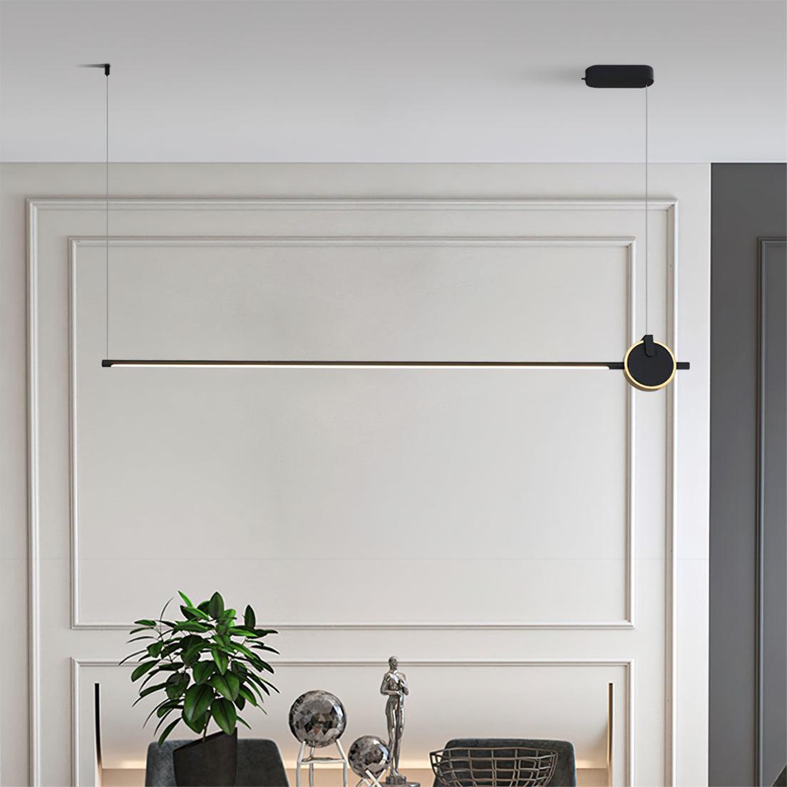 Modern Orion Minimalist Strip Chandelier