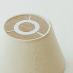 Wood & Linen Drum Pendant Light