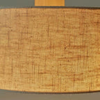 Wood & Linen Drum Pendant Light