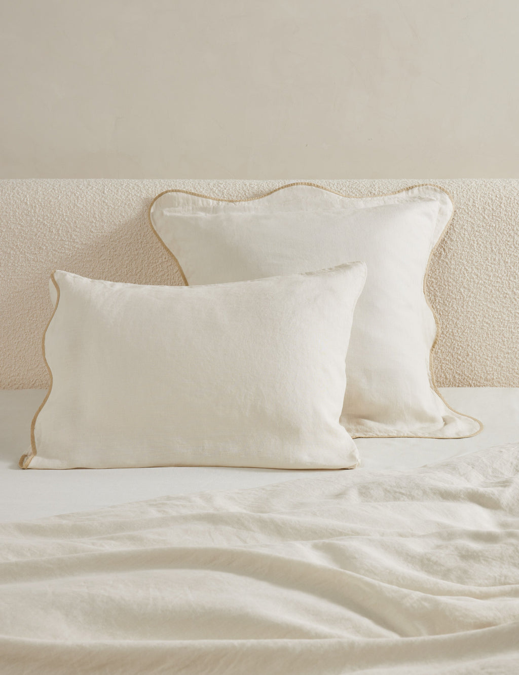 Haven Hemp Sham | Breathable Natural Fiber, Solid Pattern