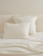 Haven Hemp Sham | Breathable Natural Fiber, Solid Pattern