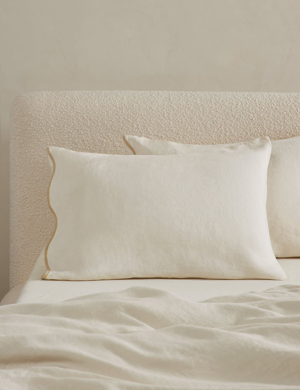 Haven Hemp Sham | Breathable Natural Fiber, Solid Pattern