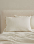 Haven Hemp Sham | Breathable Natural Fiber, Solid Pattern