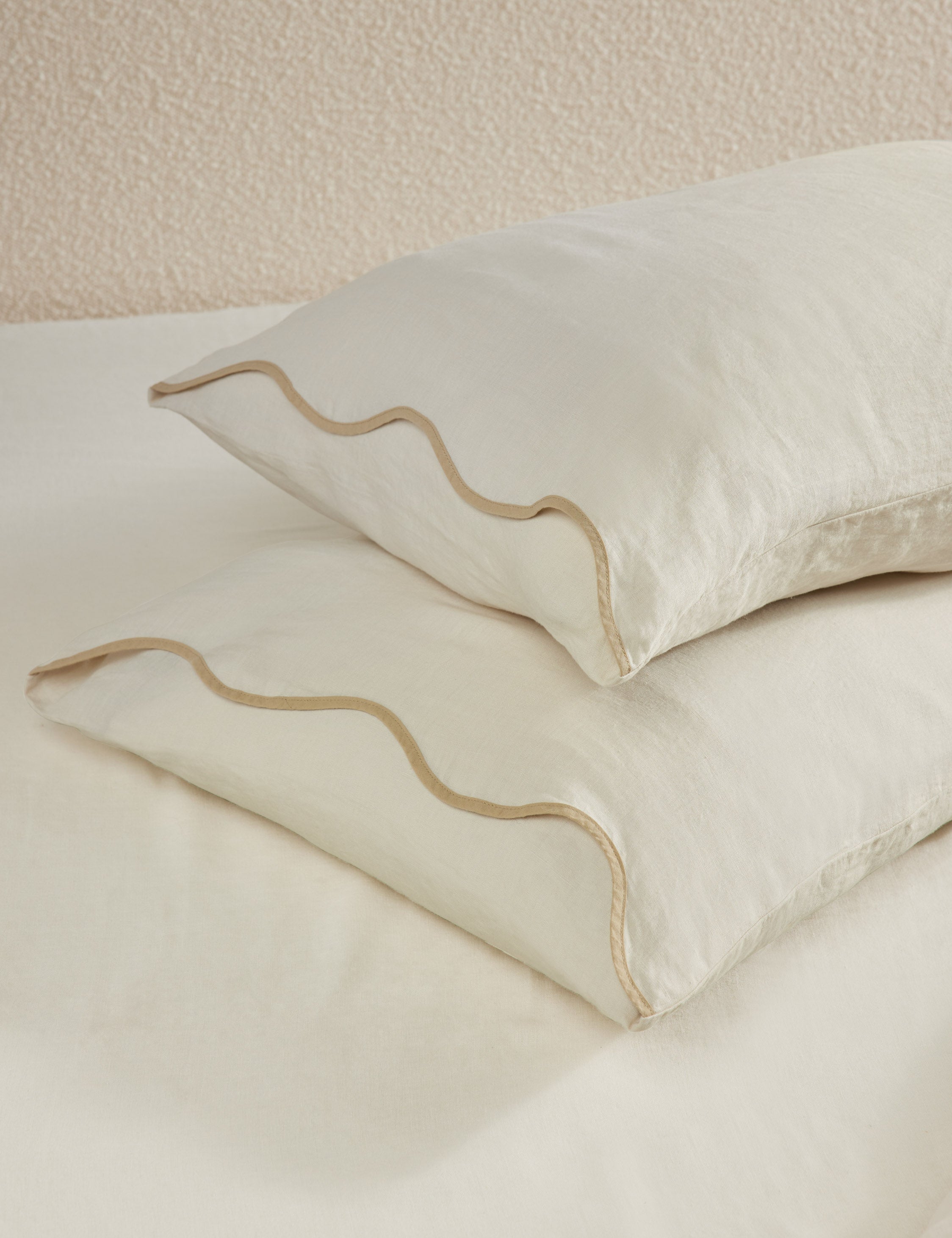 Haven Hemp Sham | Breathable Natural Fiber, Solid Pattern