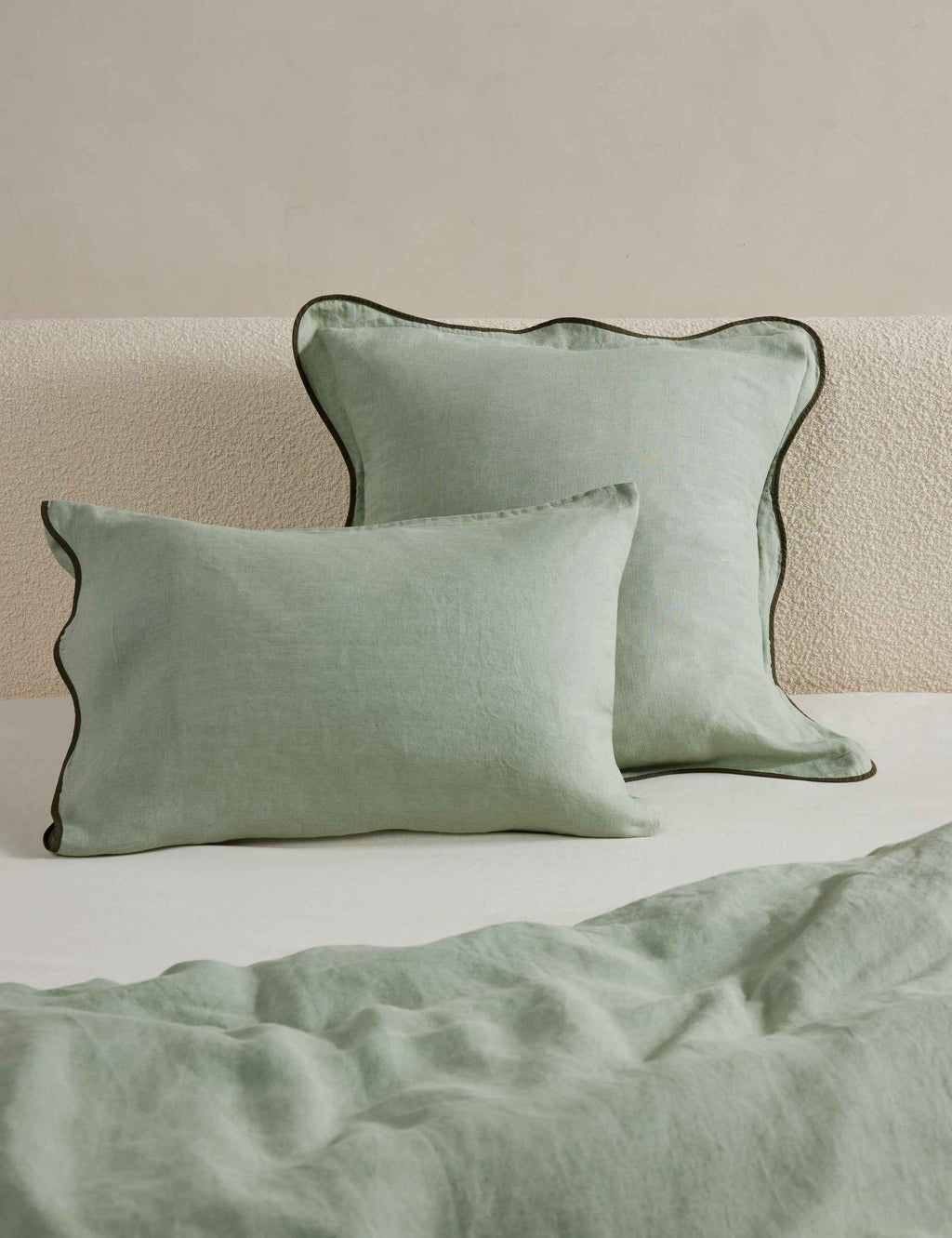 Haven Hemp Sham | Breathable Natural Fiber, Solid Pattern