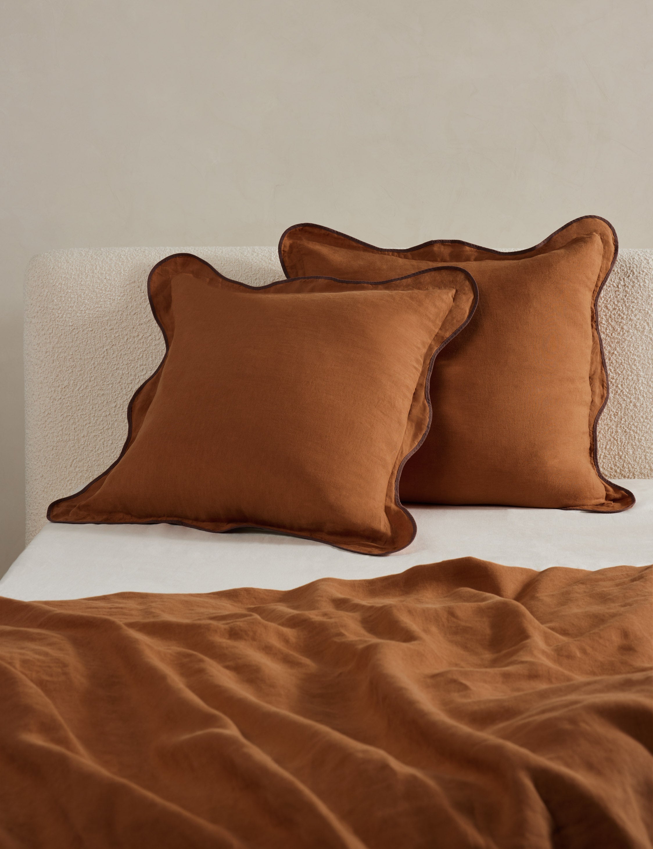 Haven Hemp Sham | Breathable Natural Fiber, Solid Pattern