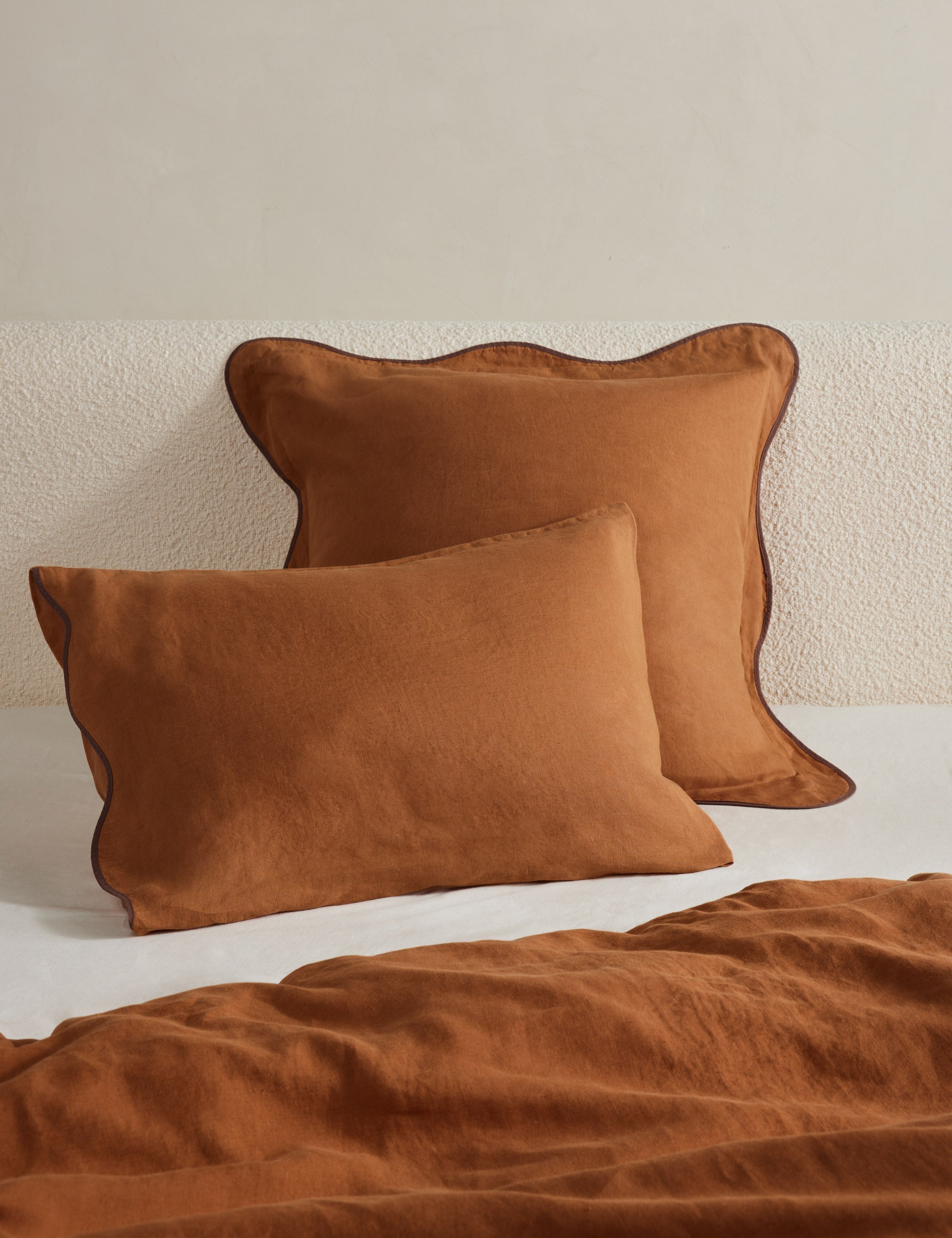 Haven Hemp Sham | Breathable Natural Fiber, Solid Pattern