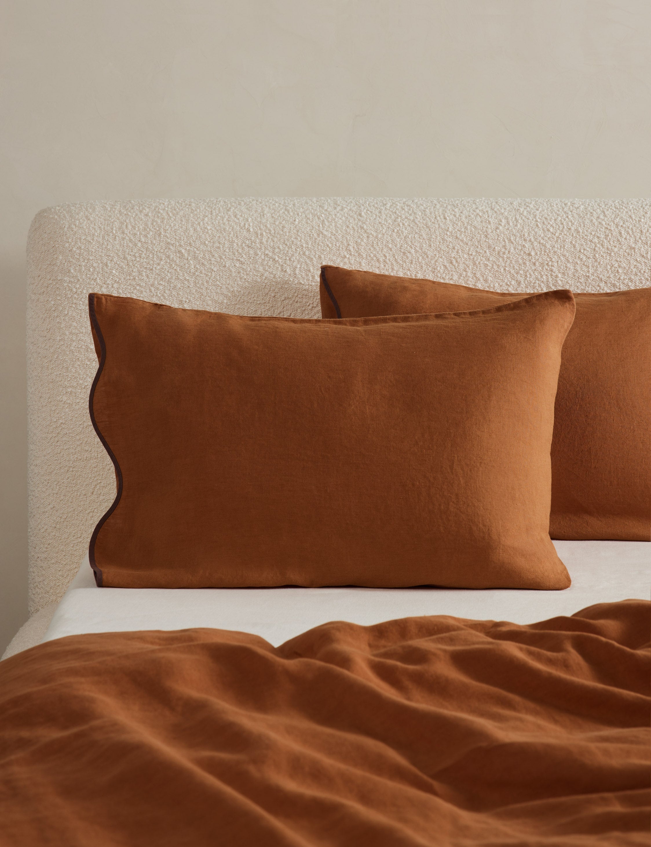 Haven Hemp Sham | Breathable Natural Fiber, Solid Pattern