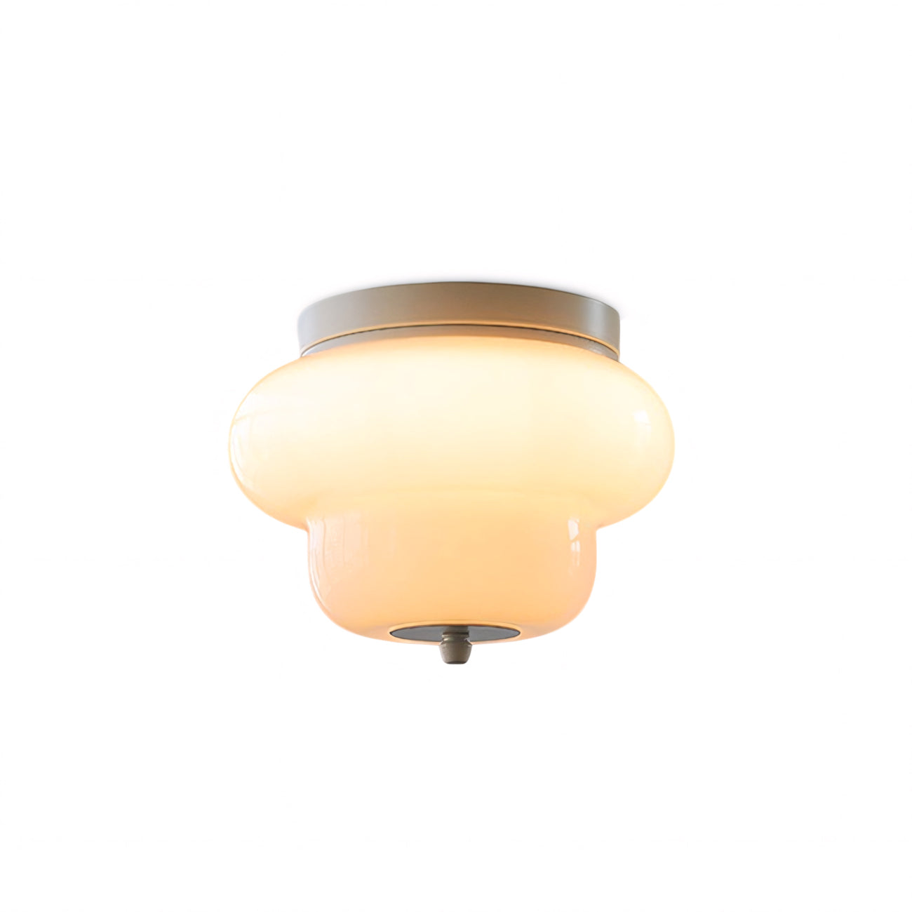 Otto Stepped Opal Glass Semi-Flush Mount