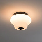 Otto Stepped Opal Glass Semi-Flush Mount