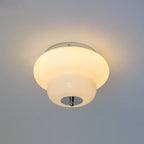 Otto Stepped Opal Glass Semi-Flush Mount