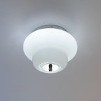 Otto Stepped Opal Glass Semi-Flush Mount