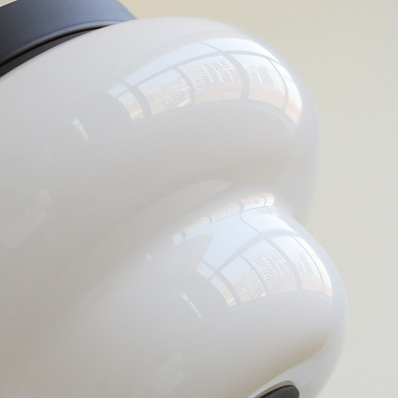 Otto Stepped Opal Glass Semi-Flush Mount