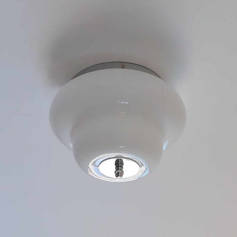 Otto Stepped Opal Glass Semi-Flush Mount
