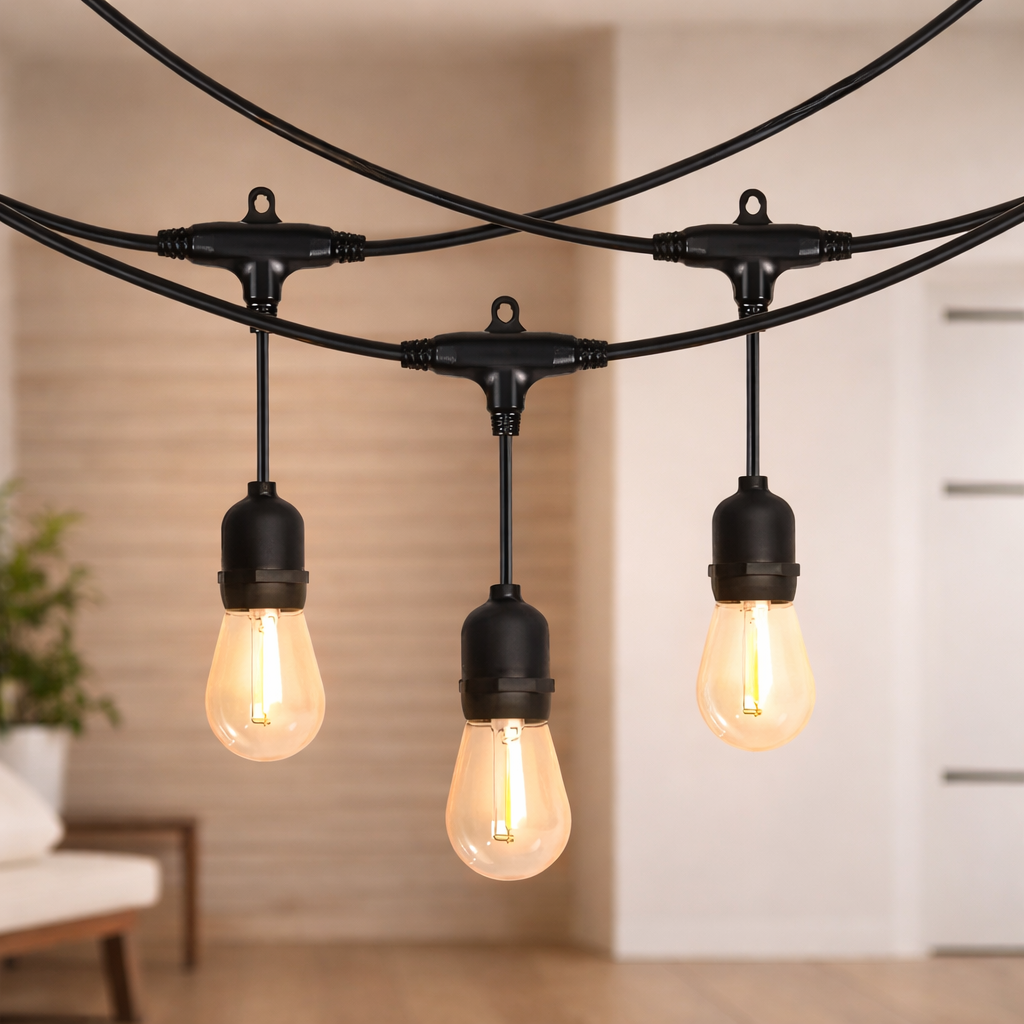 Outdoor LED String Lights - IP65 Waterproof Patio Lights for Decor