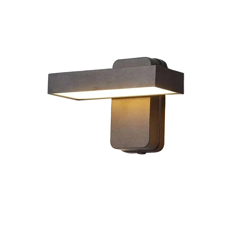 Outdoor Wall Light PIR Motion Sensor IP65 Aluminium Glass Fixture