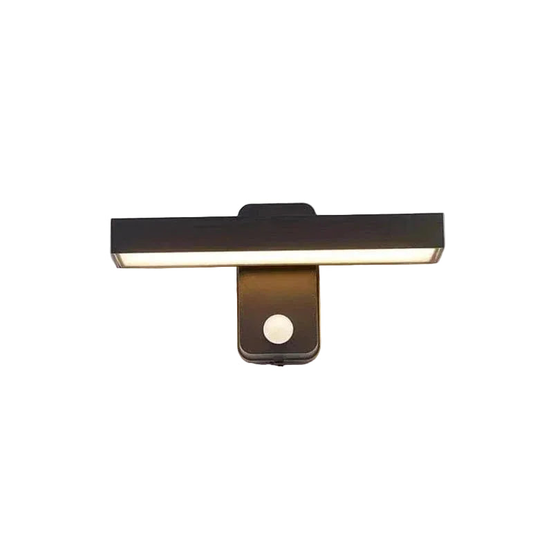 Outdoor Wall Light PIR Motion Sensor IP65 Aluminium Glass Fixture