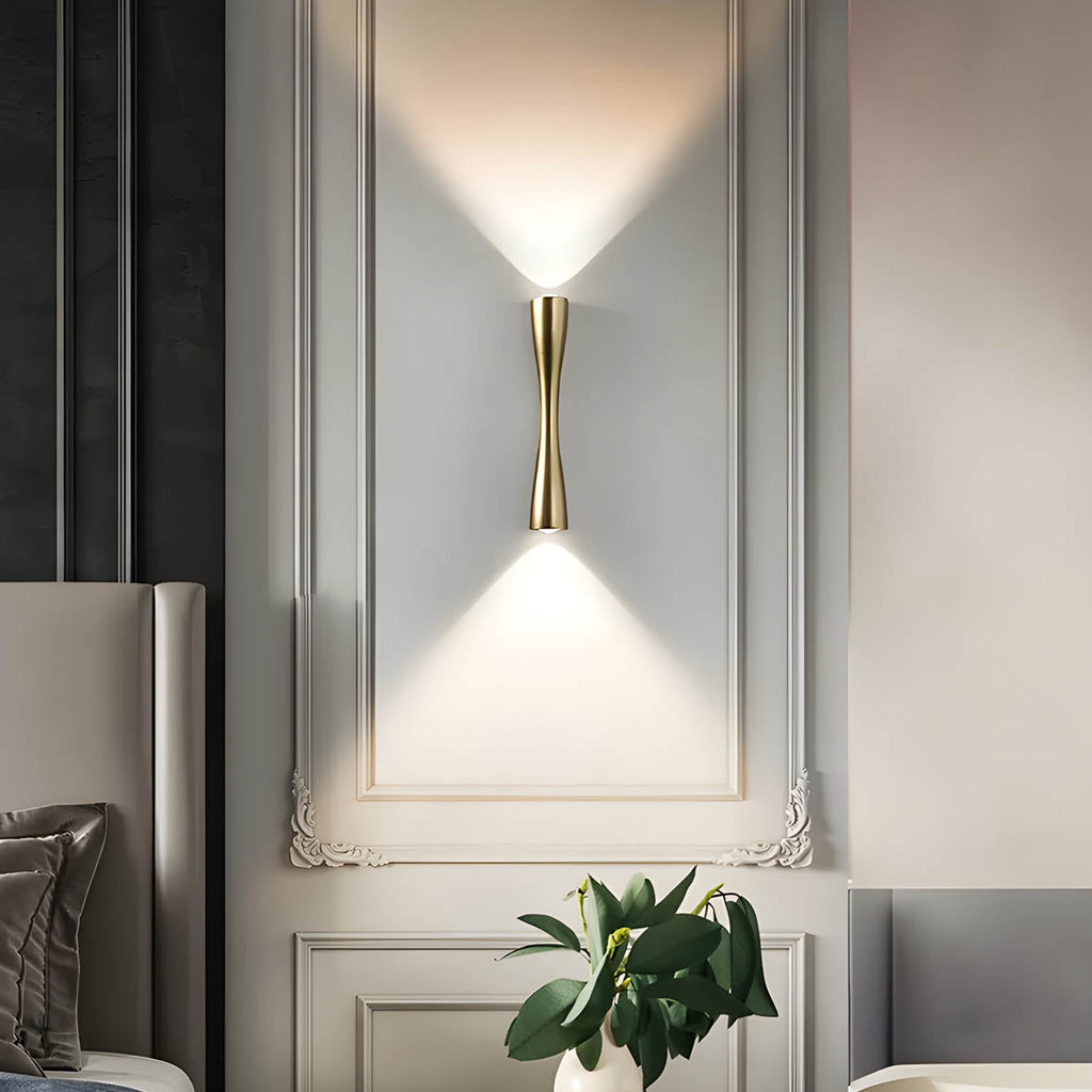 Up Down Wall Lamp Wall Mounted COB LED Aluminum Glass Fixture