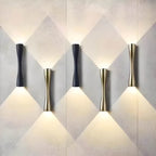 Up Down Wall Lamp Wall Mounted COB LED Aluminum Glass Fixture