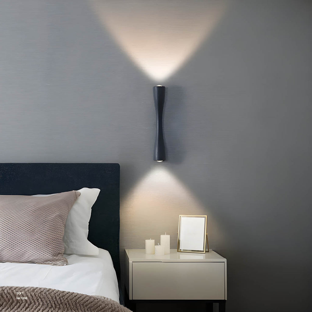 Up Down Wall Lamp Wall Mounted COB LED Aluminum Glass Fixture