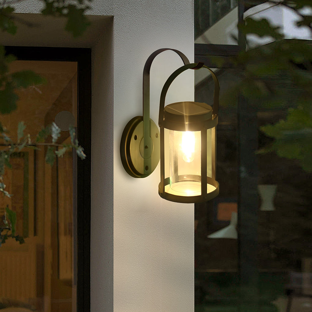 Outdoor Wall Lantern Light, Solar Powered LED, ABS Housing, Classic Design
