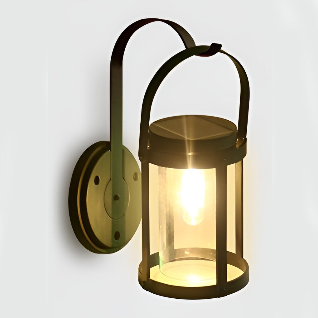 Outdoor Wall Lantern Light, Solar Powered LED, ABS Housing, Classic Design