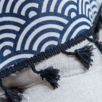 OceanElegance: Cotton Curtain with Scales Design – Stylish for Sleeping & Dining Areas