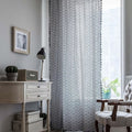 OceanElegance: Cotton Curtain with Scales Design – Stylish for Sleeping & Dining Areas