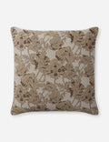 Mira Pillow | Woven Jacquard, Hand-Drawn Florals