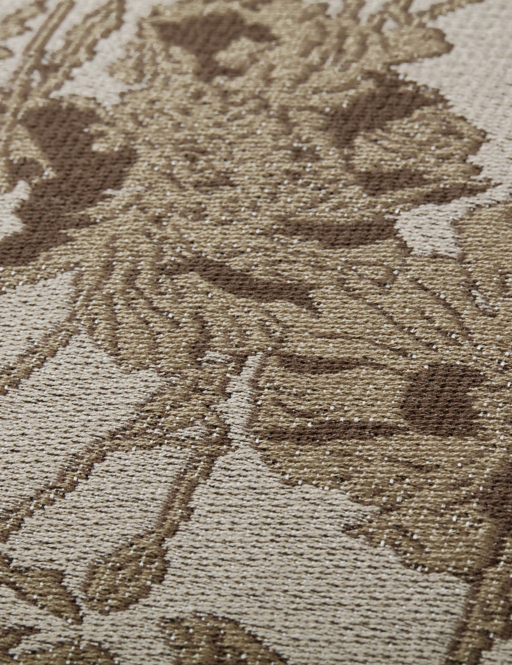 Mira Pillow | Woven Jacquard, Hand-Drawn Florals