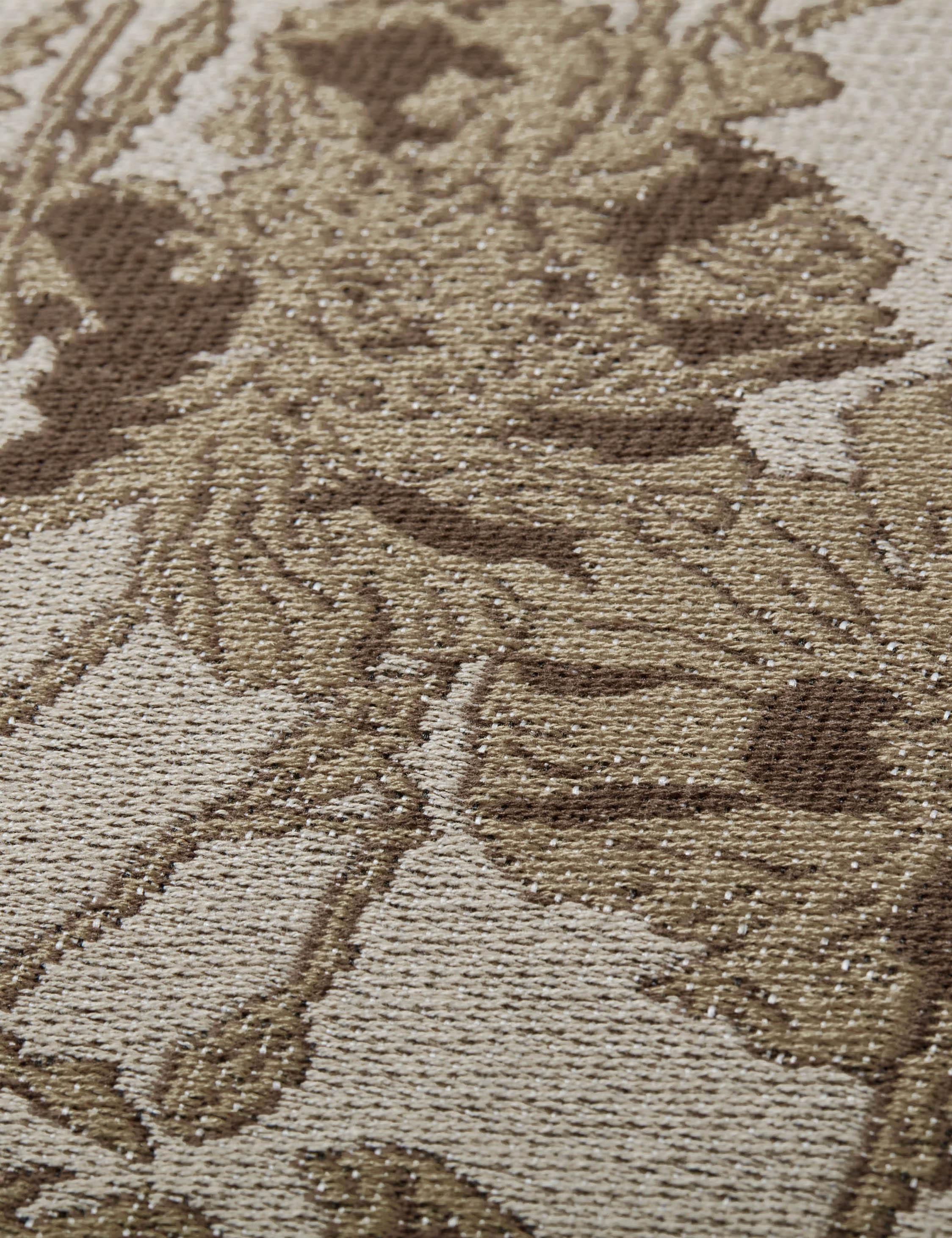Mira Pillow | Woven Jacquard, Hand-Drawn Florals