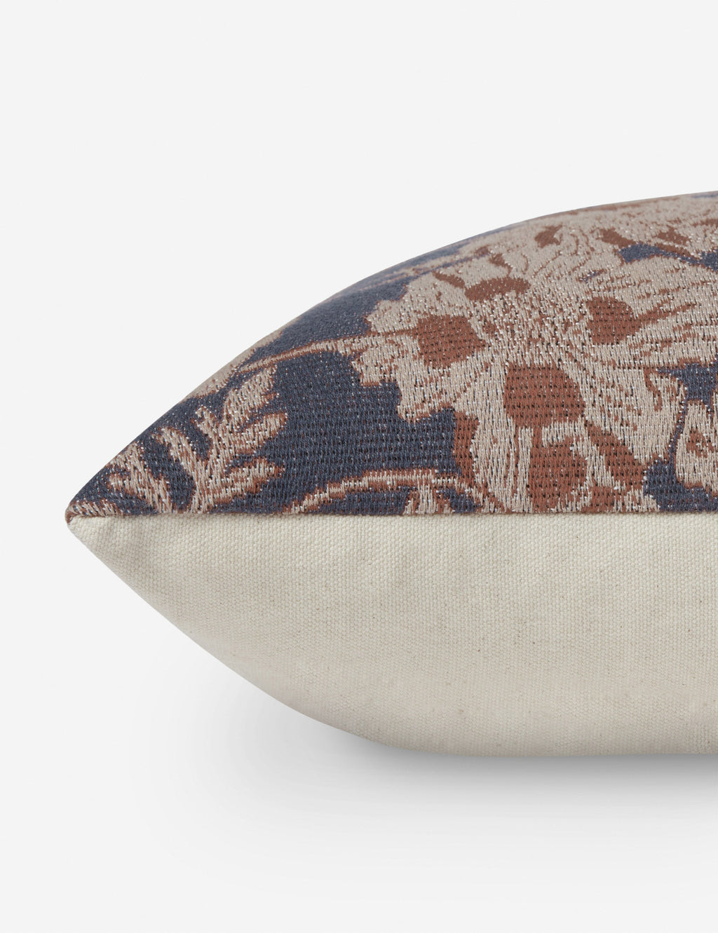 Mira Pillow | Woven Jacquard, Hand-Drawn Florals