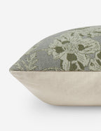 Mira Pillow | Woven Jacquard, Hand-Drawn Florals