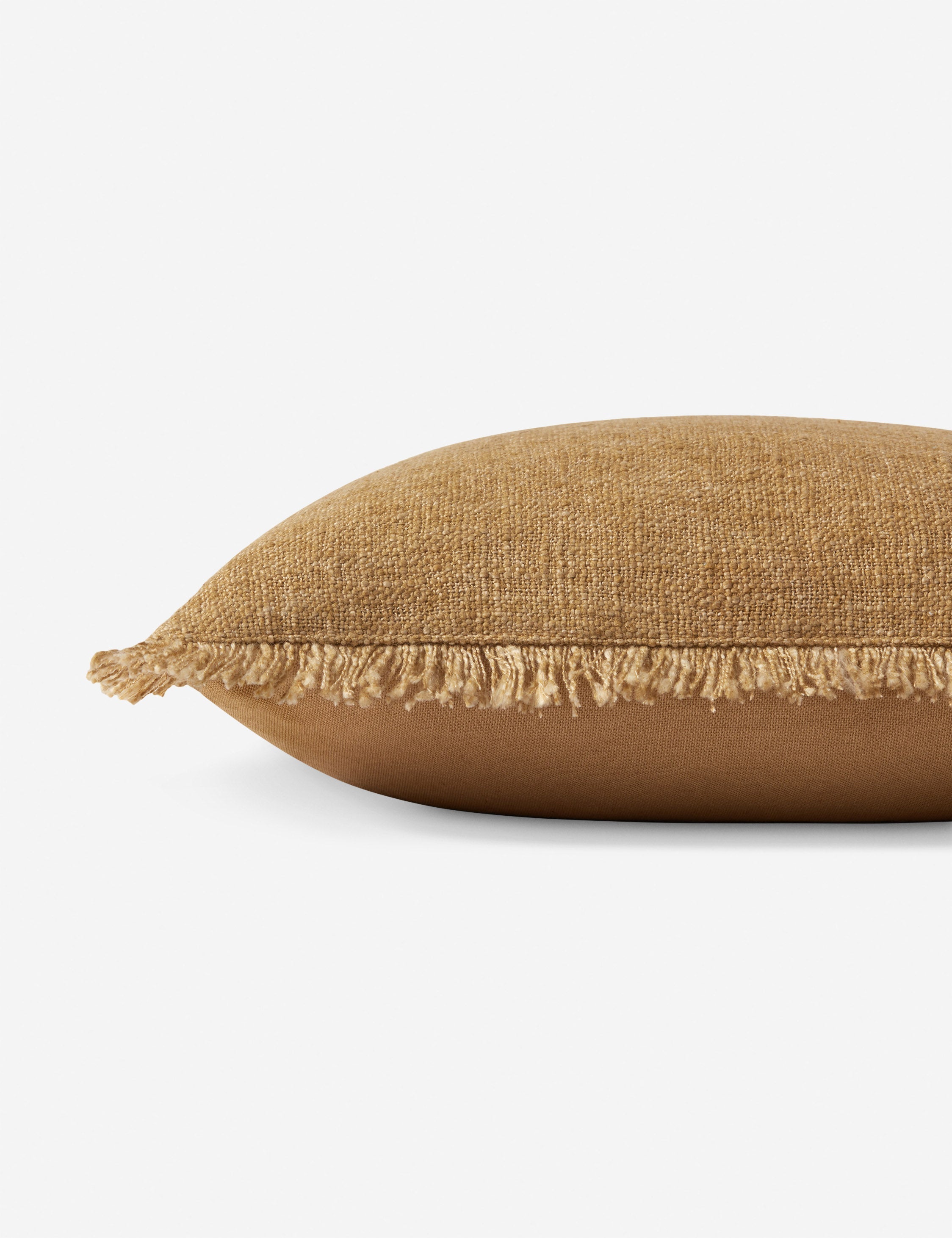 Sable Accent Pillow | Short Fringed Trim, Impeccable Texture
