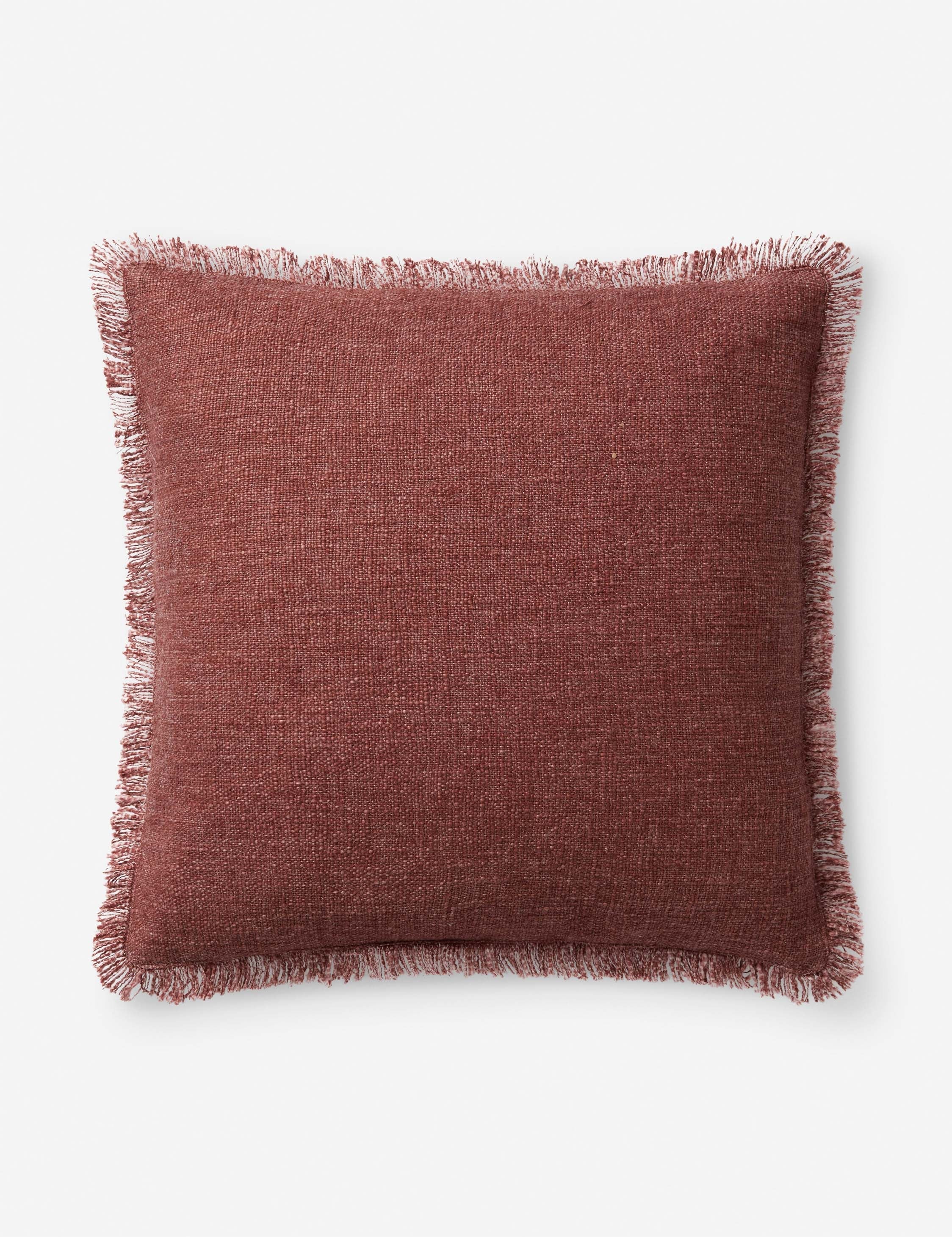 Sable Accent Pillow | Short Fringed Trim, Impeccable Texture