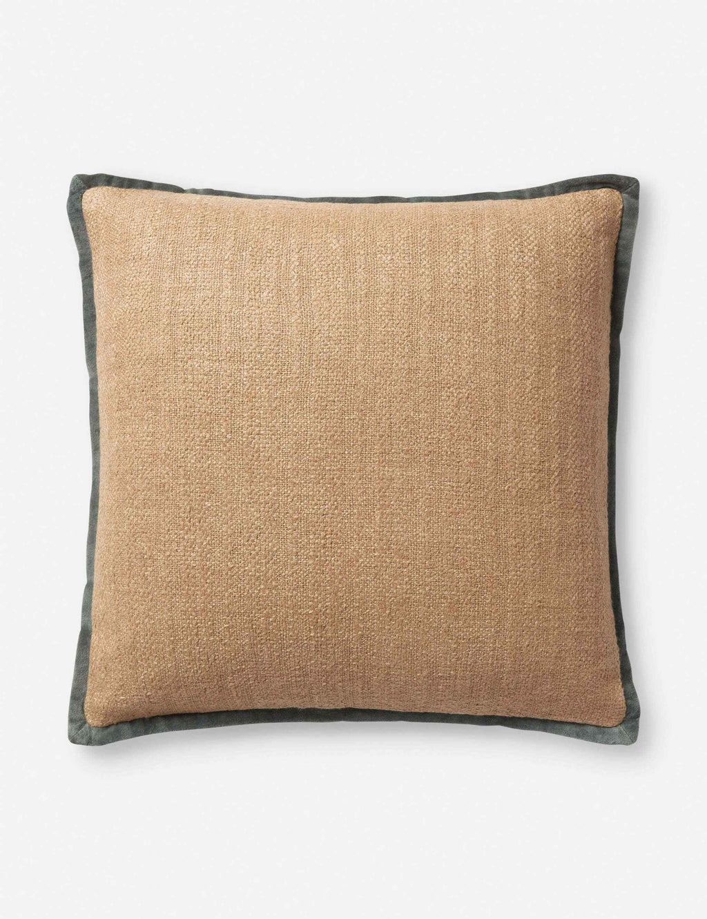 Aveline Throw Pillow | Textured Fabric, Contrasting Trim