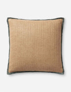 Aveline Throw Pillow | Textured Fabric, Contrasting Trim