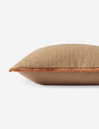 Aveline Throw Pillow | Textured Fabric, Contrasting Trim
