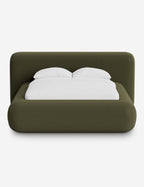 Pendo Rounded Platform Bed | Custom Upholstery, Low-Slung Design