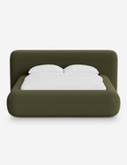 Pendo Rounded Platform Bed | Custom Upholstery, Low-Slung Design