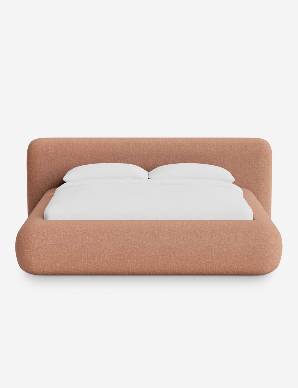 Pendo Rounded Platform Bed | Custom Upholstery, Low-Slung Design